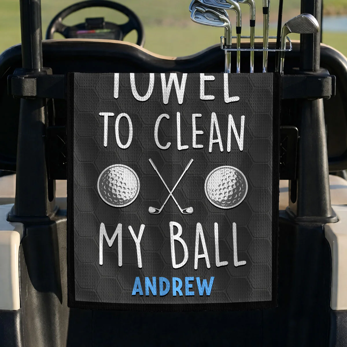 Clean My Ball - Personalized Custom Golf Towel - Image 4