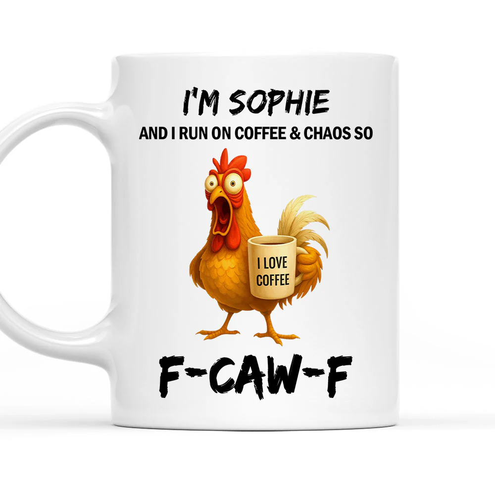Coffee And Chaos - Personalized Custom Coffee Mug