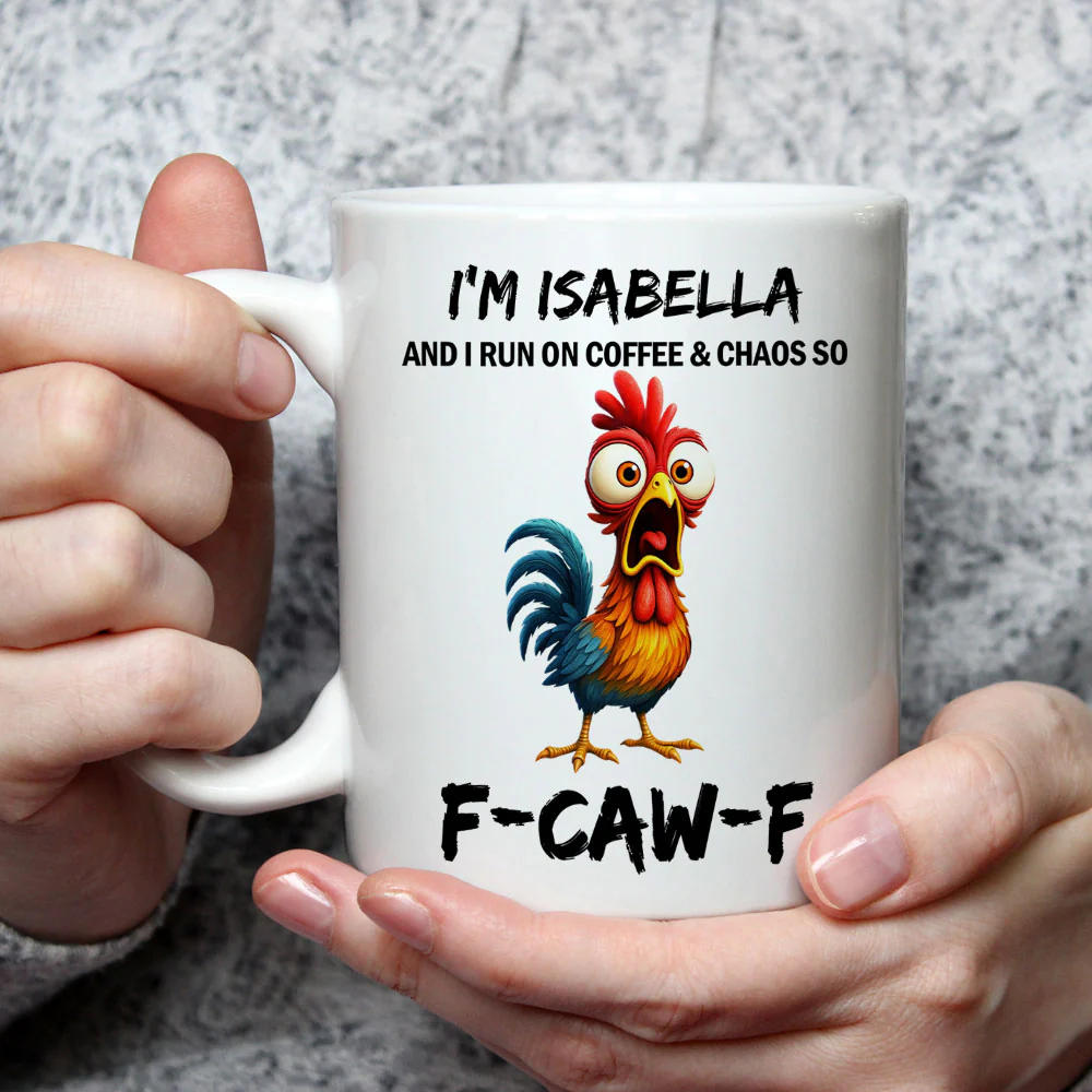 Coffee And Chaos - Personalized Custom Coffee Mug - Image 3