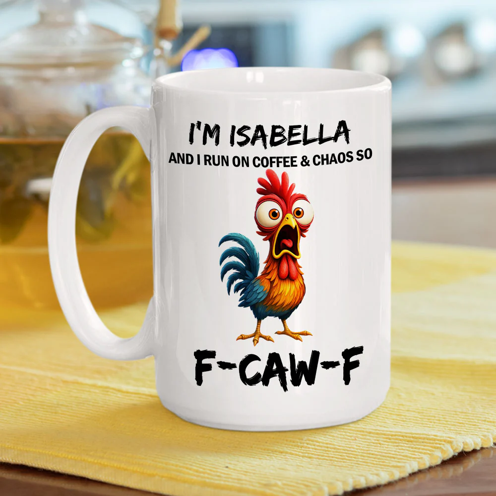 Coffee And Chaos - Personalized Custom Coffee Mug - Image 4