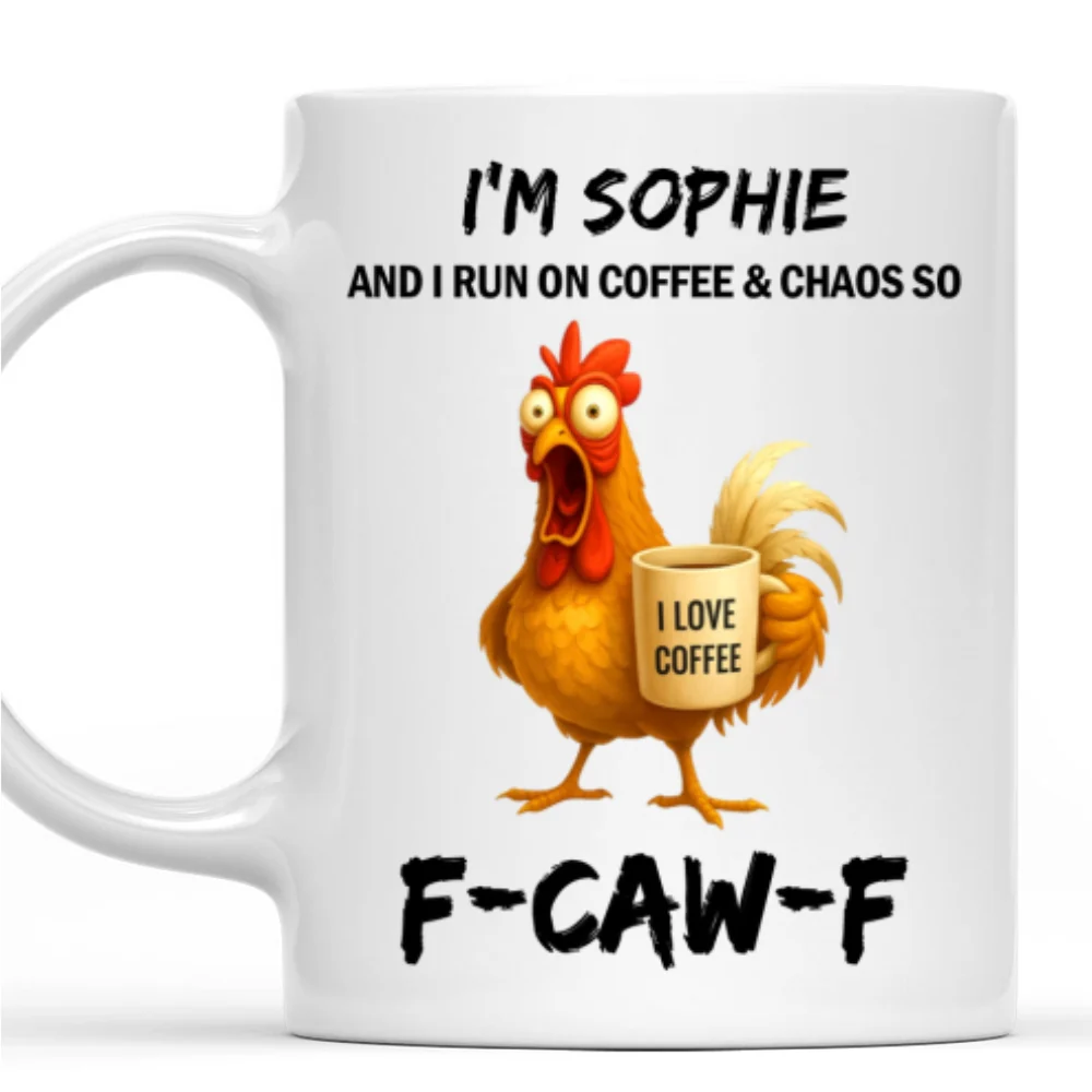 Coffee And Chaos - Personalized Custom Coffee Mug - Image 7