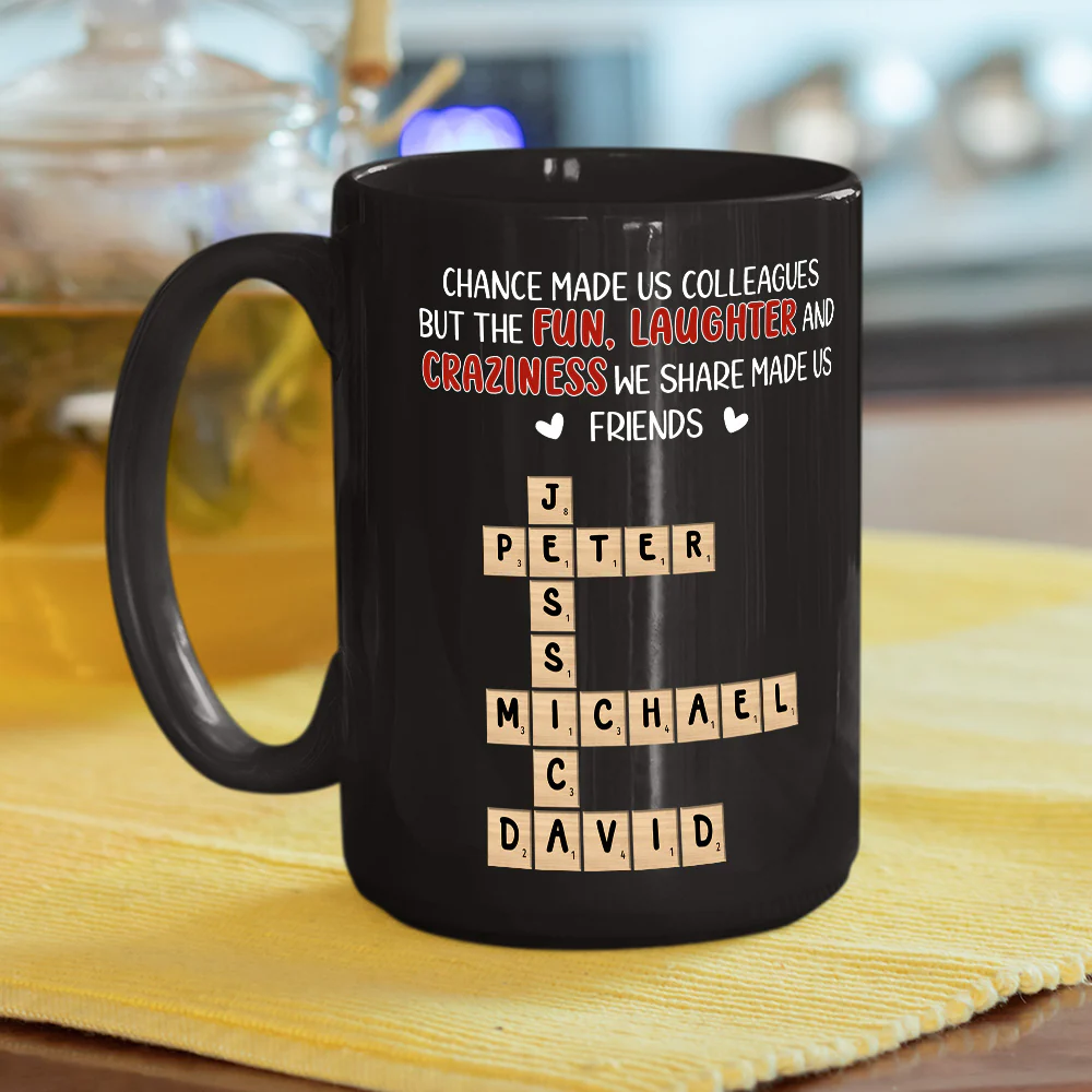 Colleagues By Chance - Personalized Custom Coffee Mug - Image 6