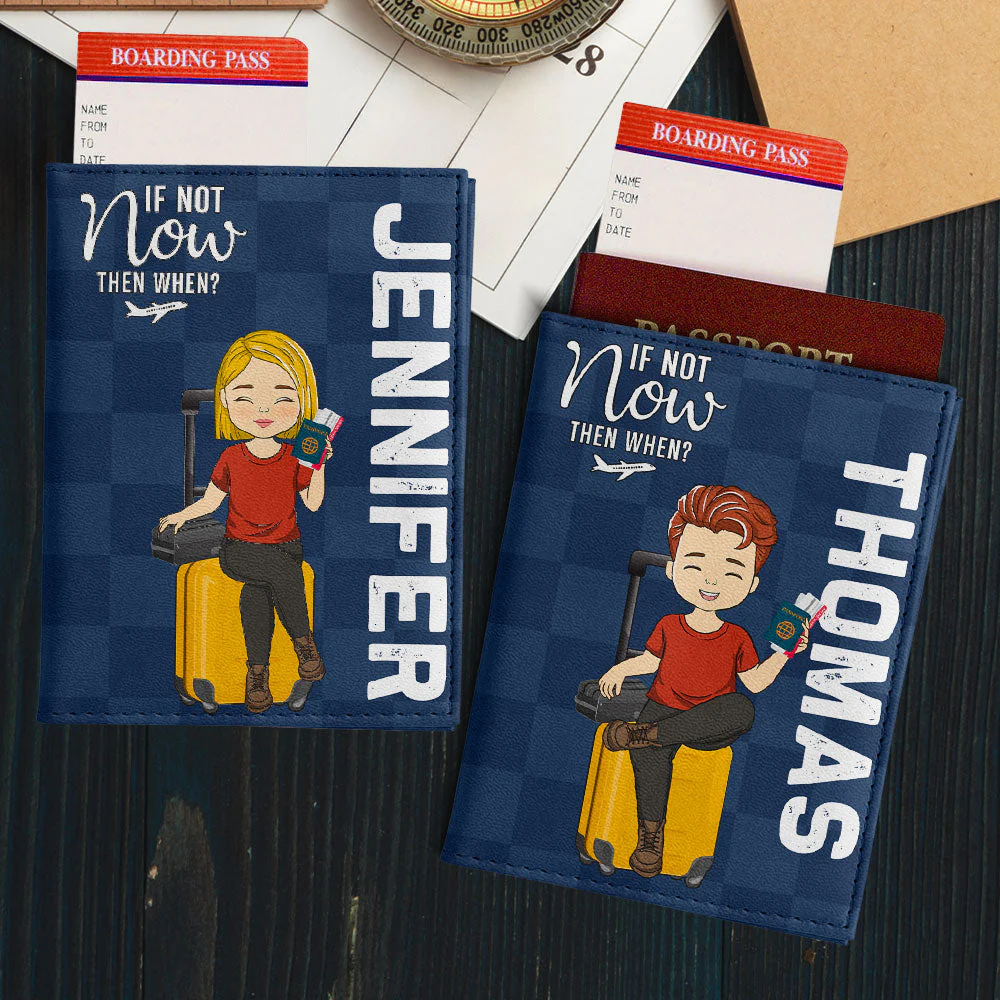 Collect Moments Not Things - Personalized Custom Passport Cover - Image 5