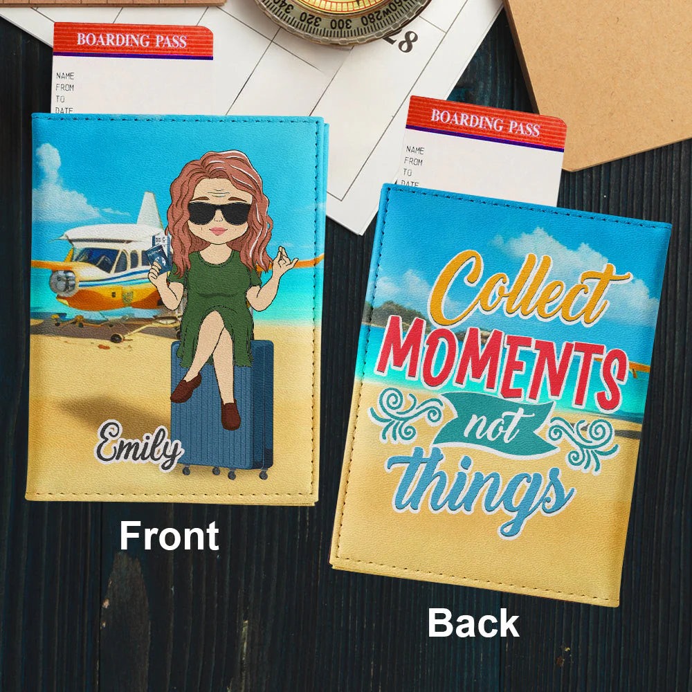 Collect Moments - Personalized Custom Passport Cover - Image 2