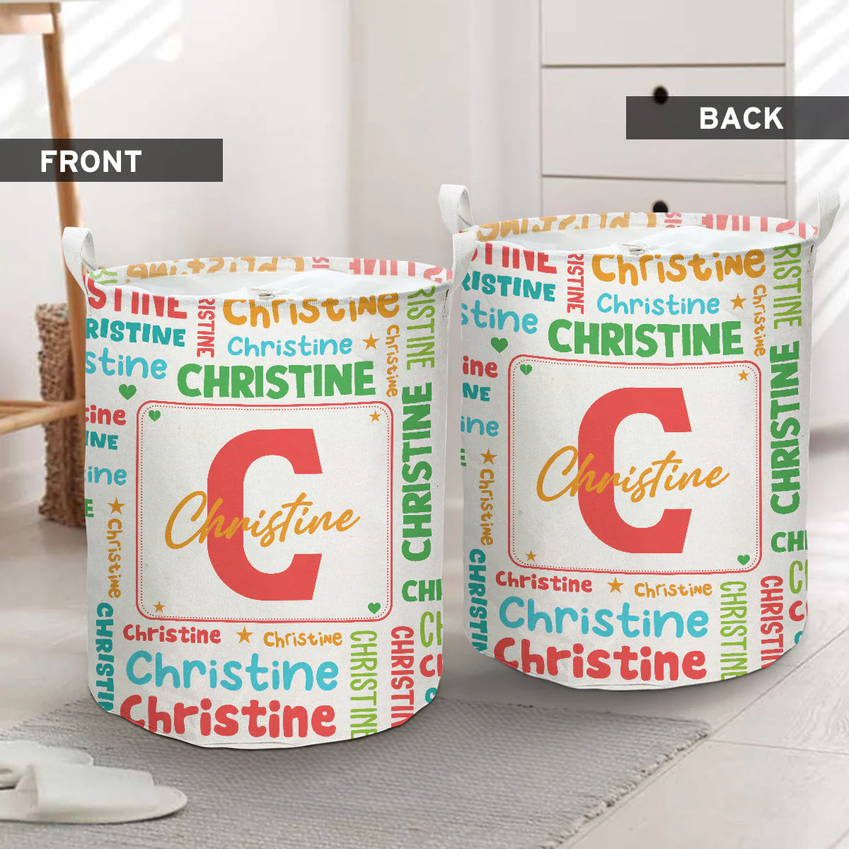Color Burst - Personalized Custom Laundry Basket - Image 3