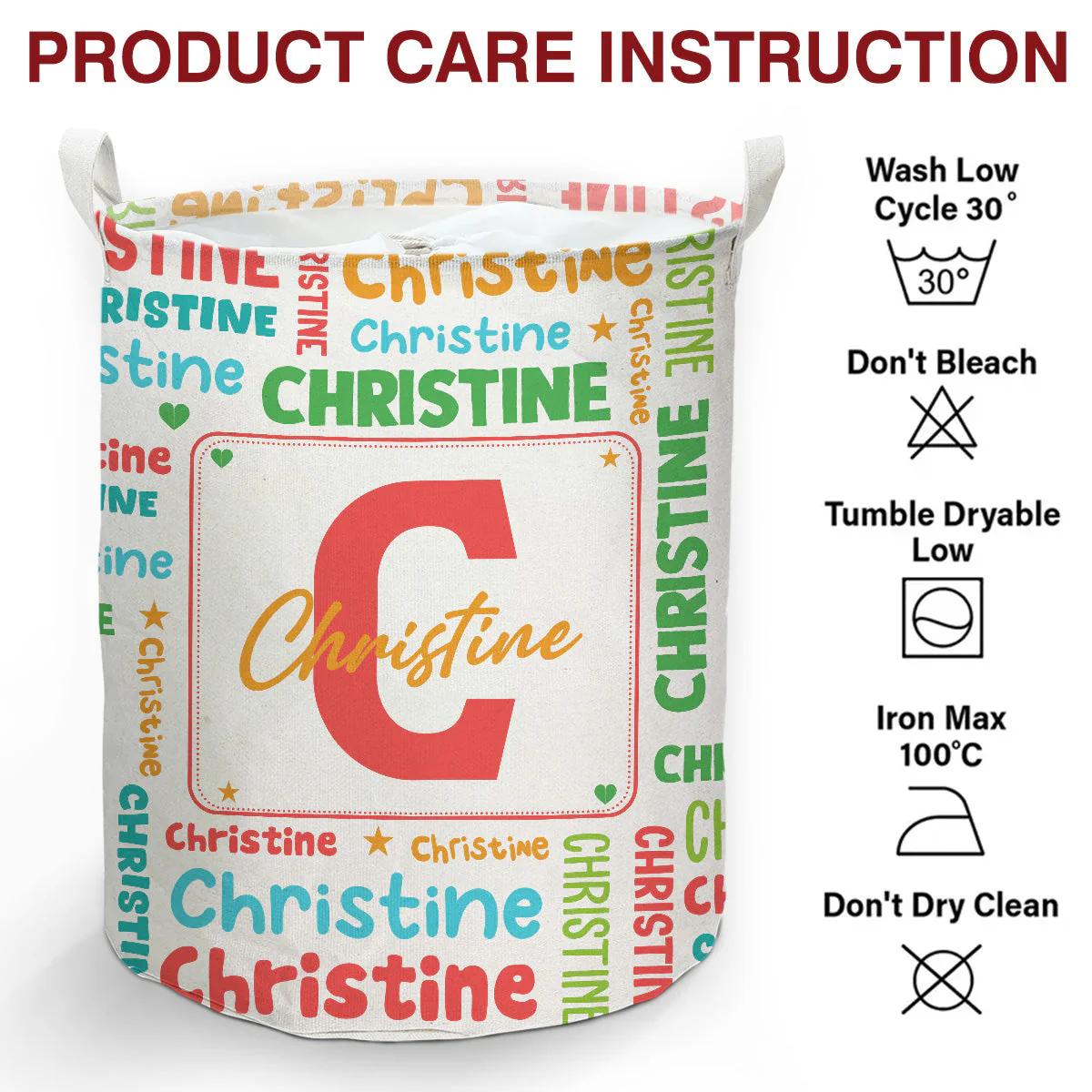 Color Burst - Personalized Custom Laundry Basket - Image 6
