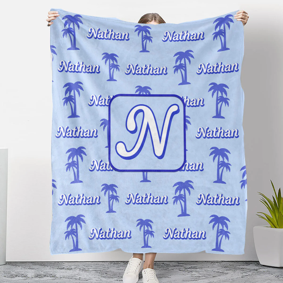 Colorful Island Dreams - Personalized Custom Fleece Blanket - Image 2