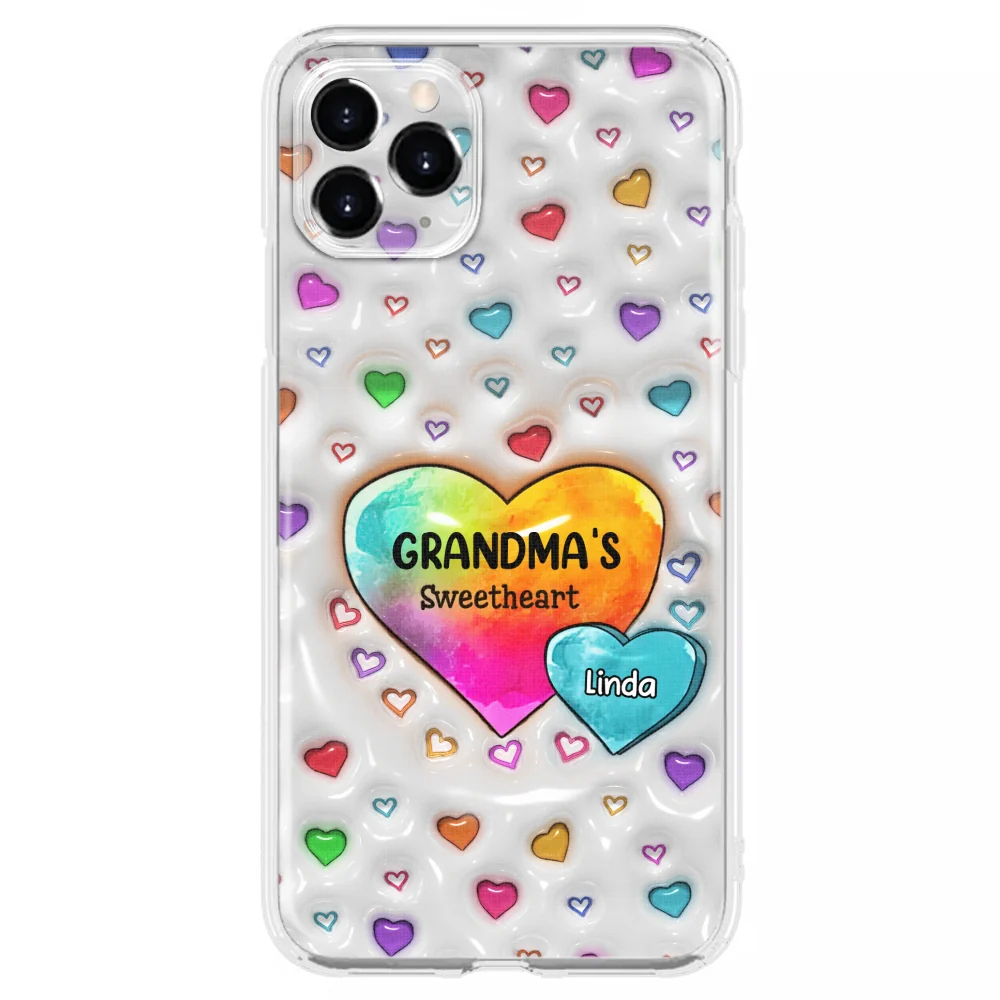 Colorful Sweethearts Grandma -  Personalized Custom 3D Inflated Effect Phone Case - Image 10