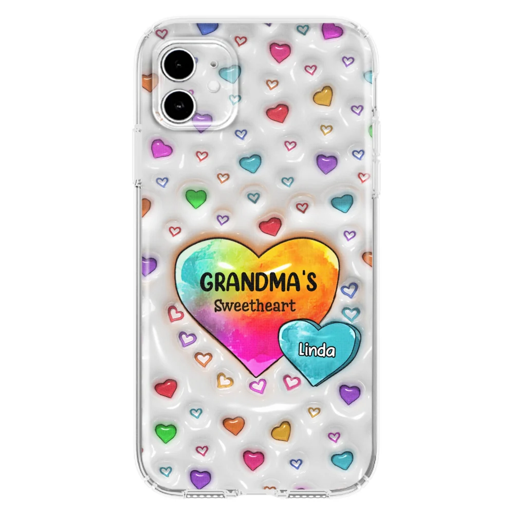 Colorful Sweethearts Grandma -  Personalized Custom 3D Inflated Effect Phone Case - Image 11