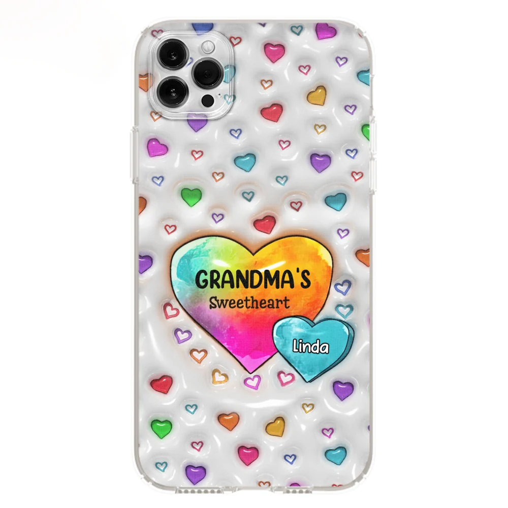 Colorful Sweethearts Grandma -  Personalized Custom 3D Inflated Effect Phone Case - Image 12