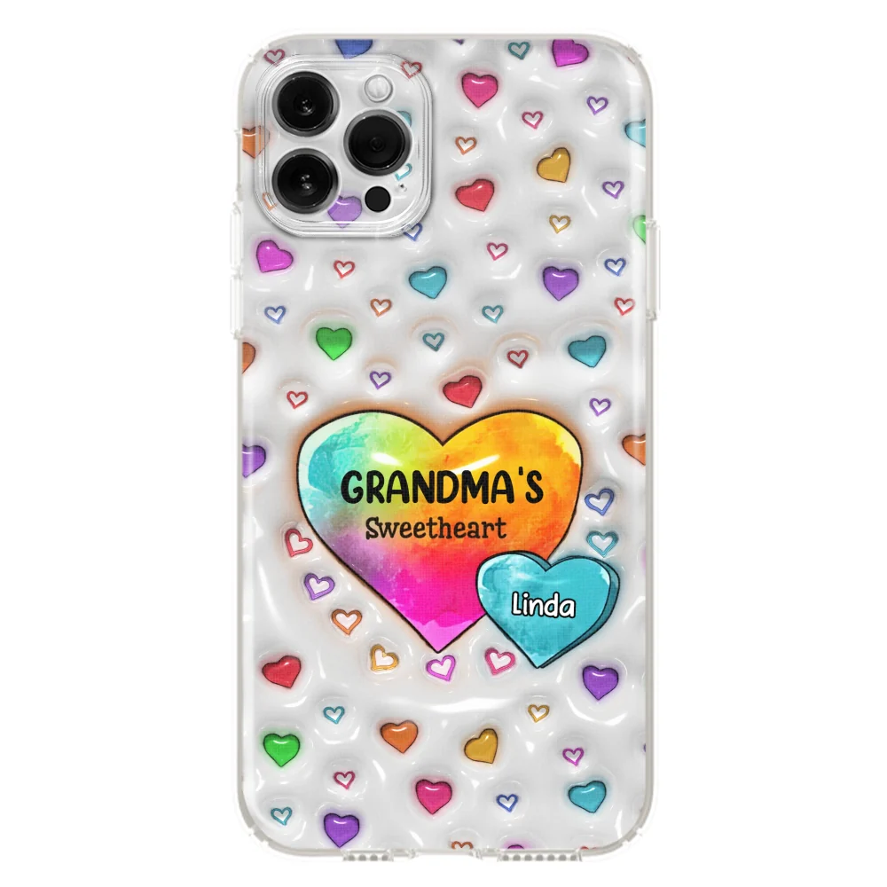 Colorful Sweethearts Grandma -  Personalized Custom 3D Inflated Effect Phone Case - Image 13