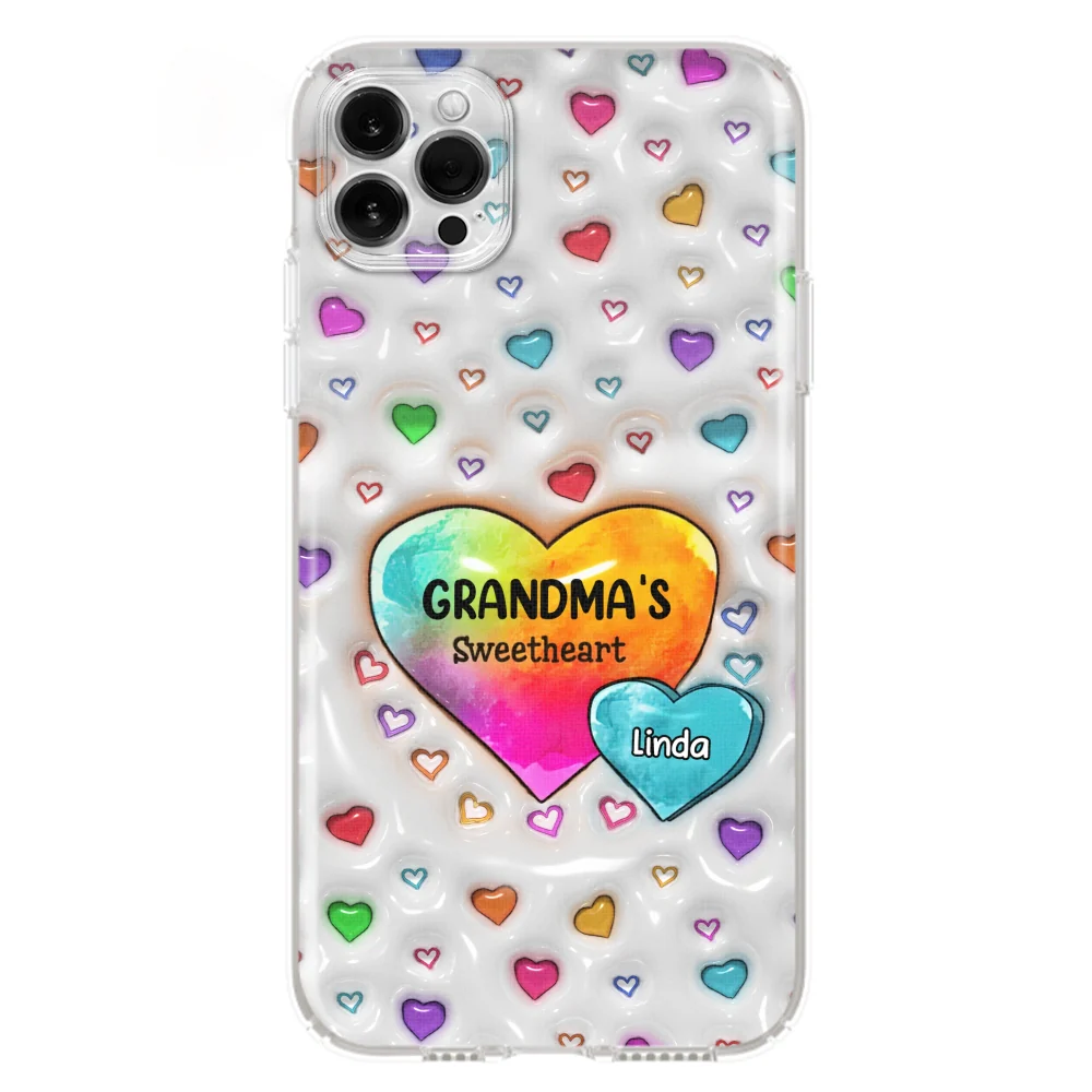 Colorful Sweethearts Grandma -  Personalized Custom 3D Inflated Effect Phone Case - Image 15