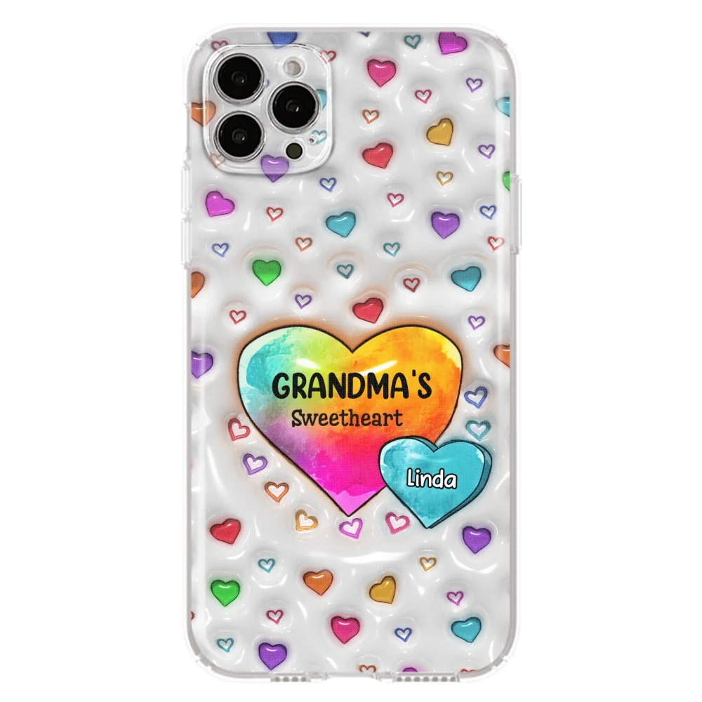 Colorful Sweethearts Grandma -  Personalized Custom 3D Inflated Effect Phone Case - Image 16