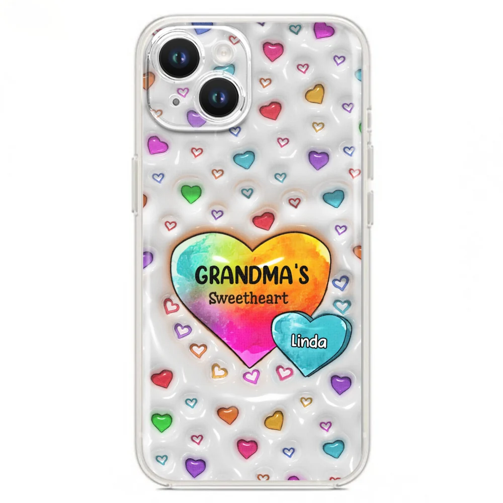 Colorful Sweethearts Grandma -  Personalized Custom 3D Inflated Effect Phone Case - Image 17