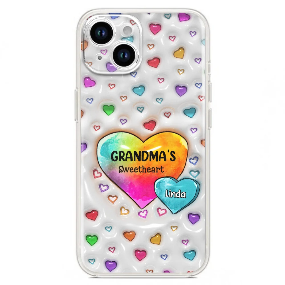 Colorful Sweethearts Grandma -  Personalized Custom 3D Inflated Effect Phone Case - Image 18