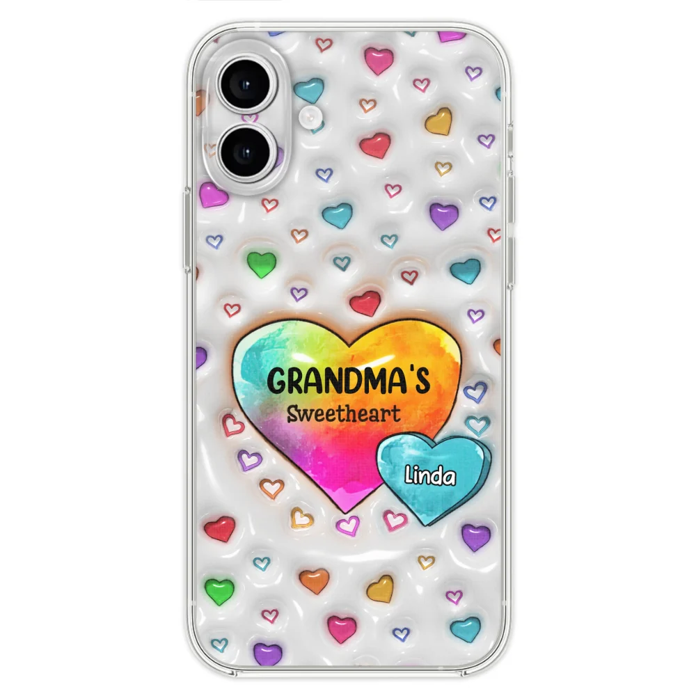 Colorful Sweethearts Grandma -  Personalized Custom 3D Inflated Effect Phone Case - Image 26