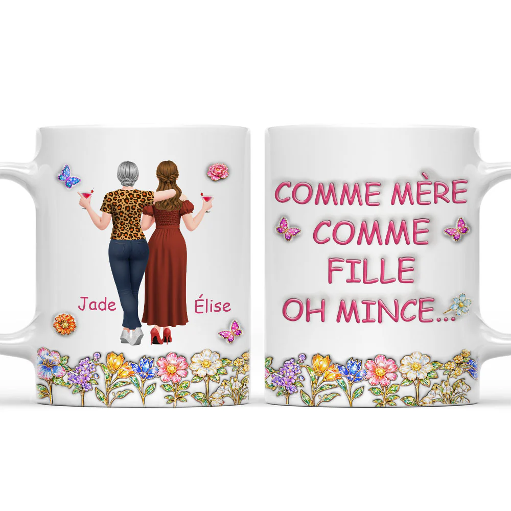 Comme Toi Comme Moi - Mug Personnalisé avec Effet 3D