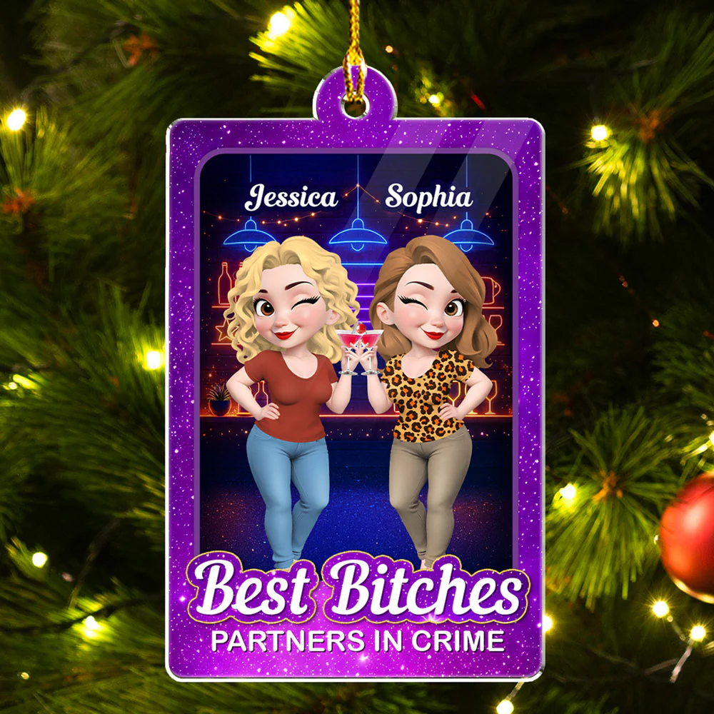 Commit With Each Other - Personalized Custom Acrylic Ornament  - Image 4