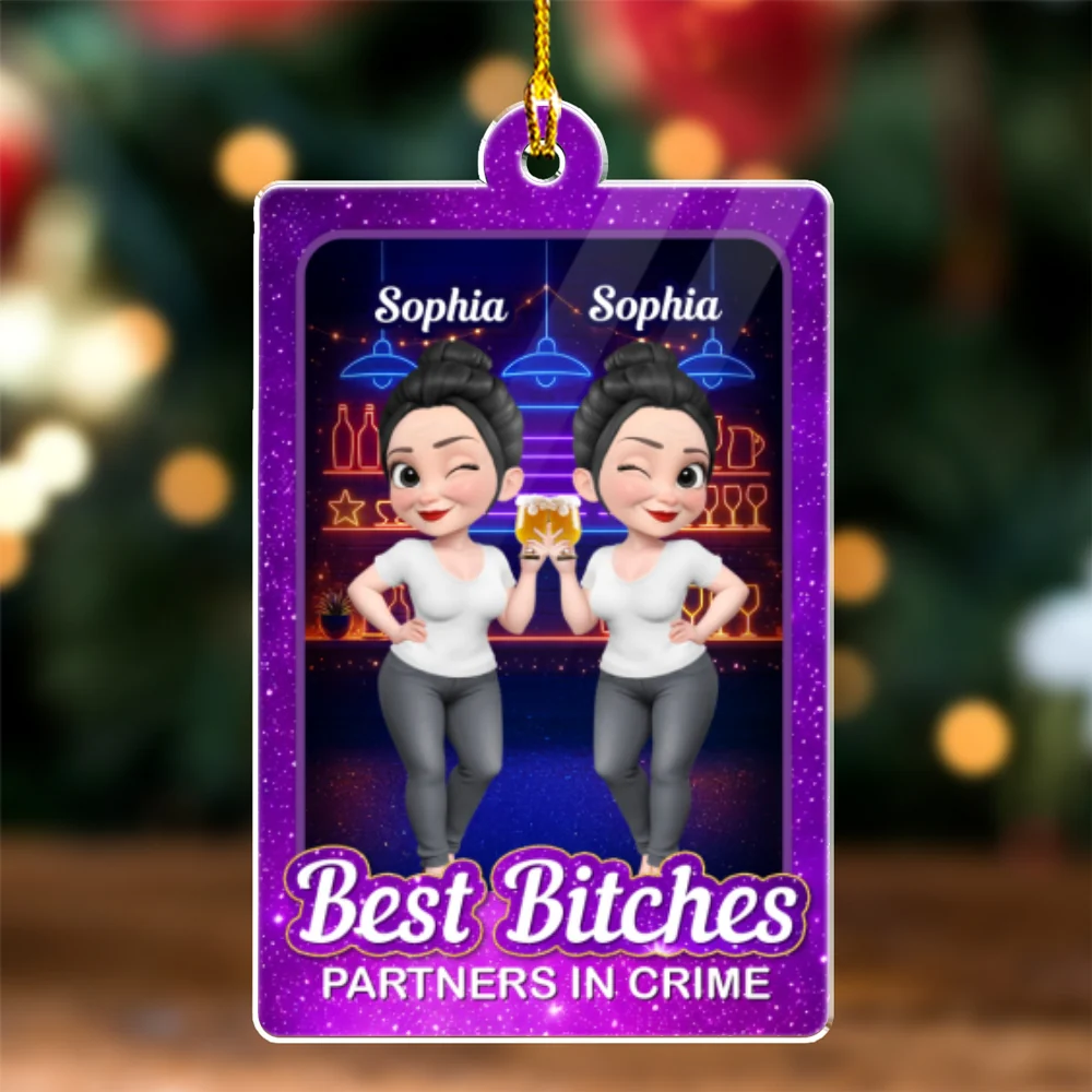 Commit With Each Other - Personalized Custom Acrylic Ornament  - Image 6