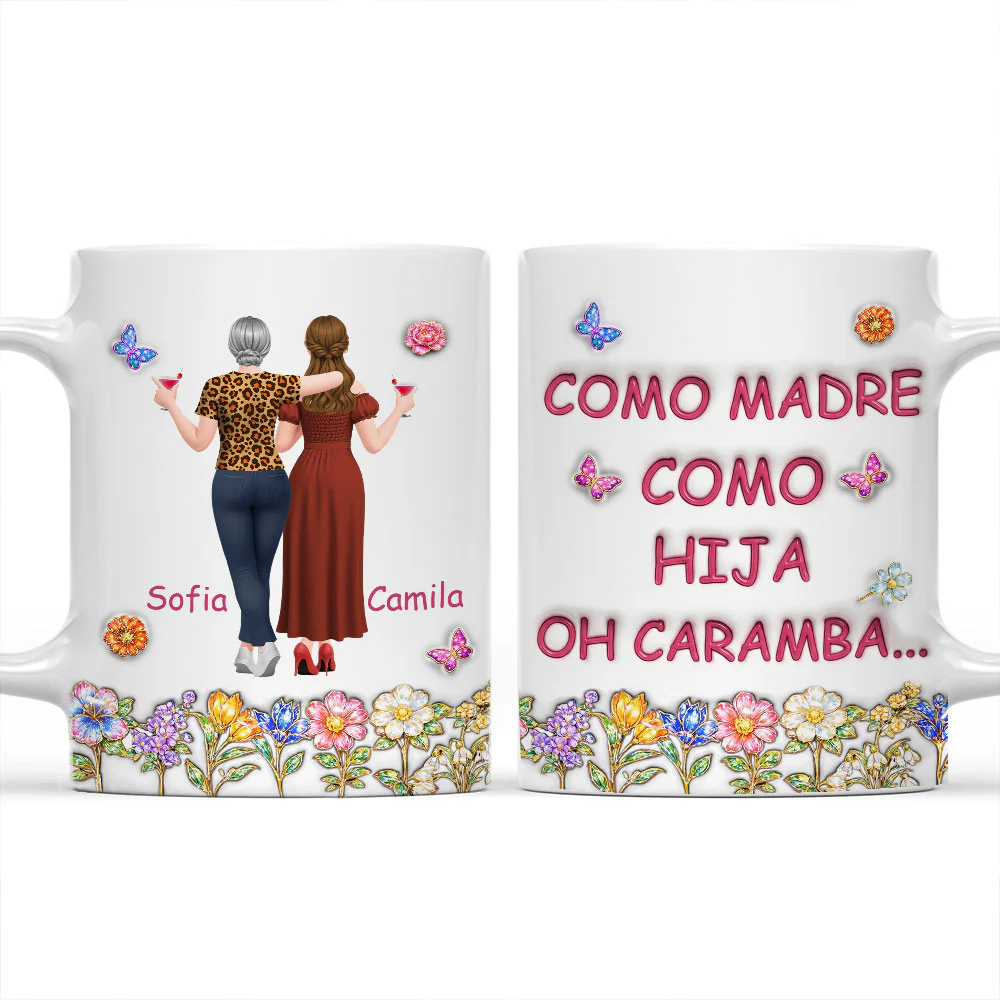 Como Tú Como Yo - Taza Personalizada con Efecto 3D