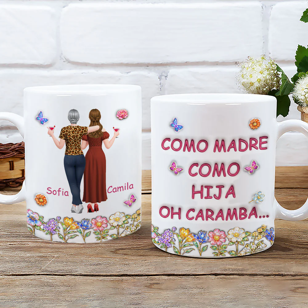 Como Tú Como Yo - Taza Personalizada con Efecto 3D - Image 2