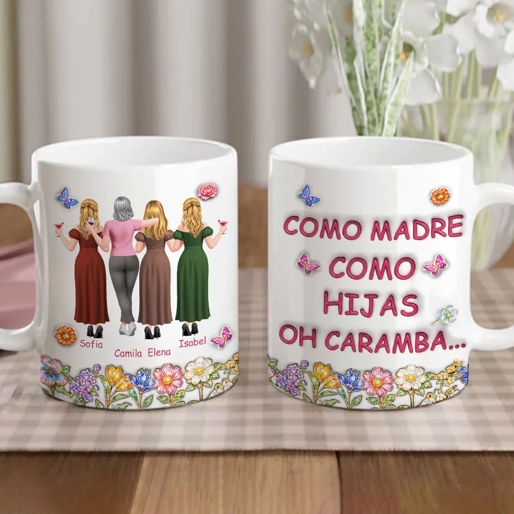 Como Tú Como Yo - Taza Personalizada con Efecto 3D - Image 4