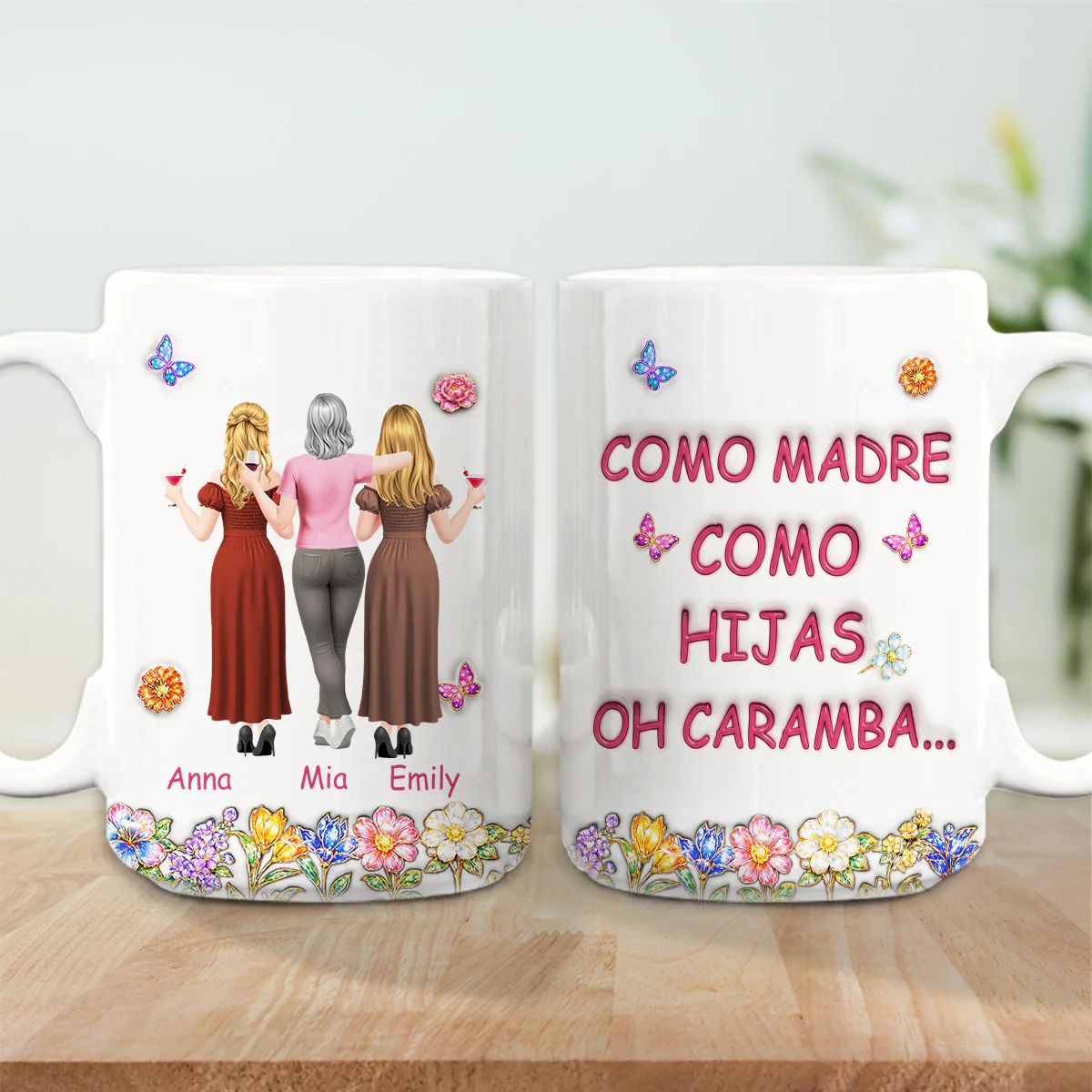 Como Tú Como Yo - Taza Personalizada con Efecto 3D - Image 6