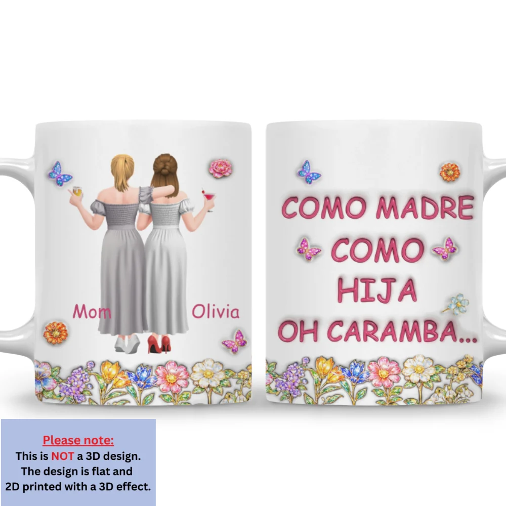 Como Tú Como Yo - Taza Personalizada con Efecto 3D - Image 8