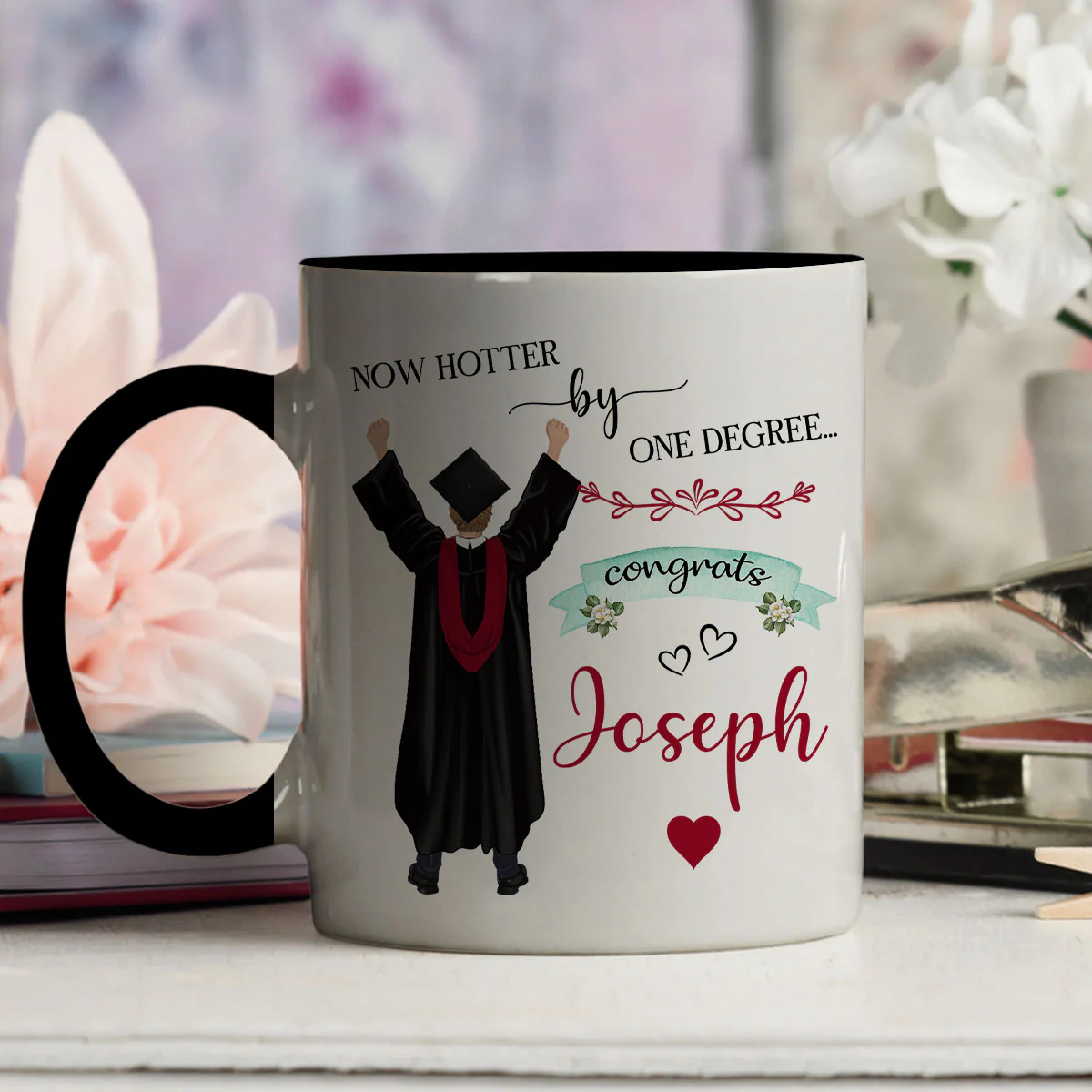 Confidence Makes Dreams Come True - Personalized Custom Accent Mug - Image 2