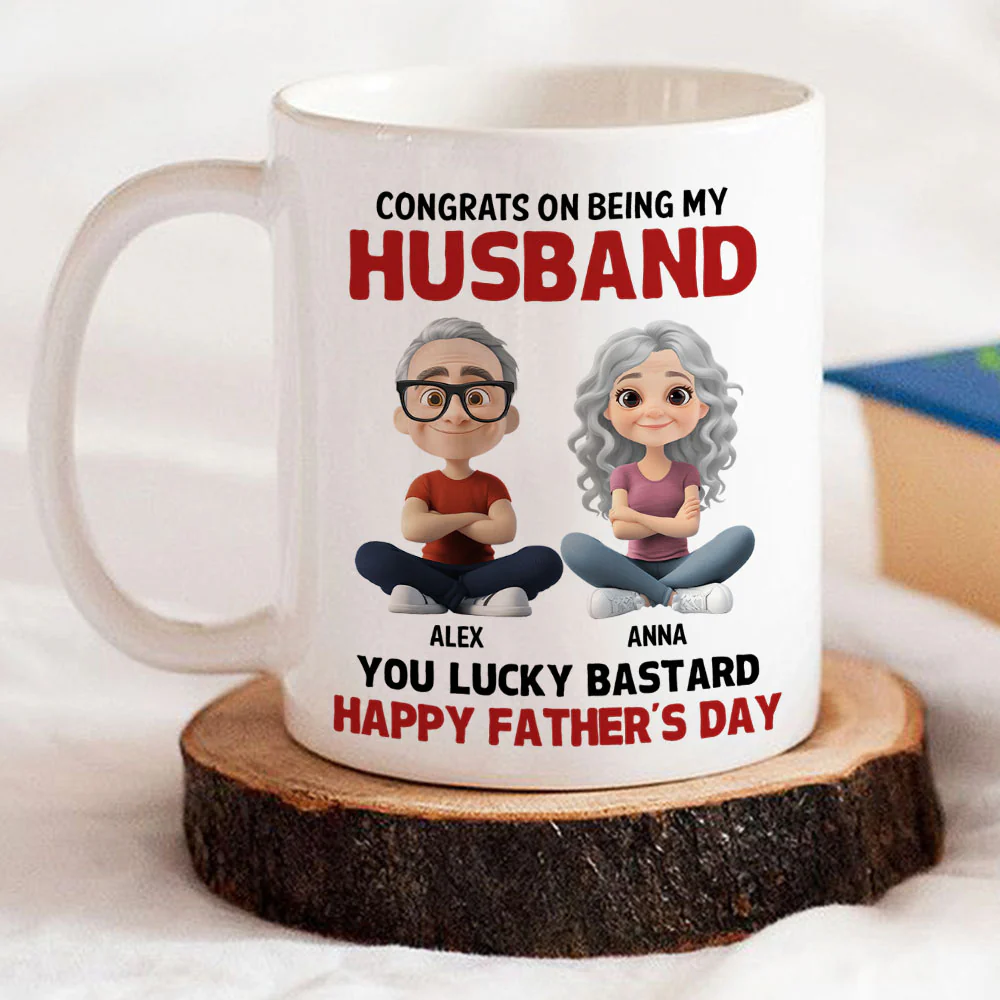 Congrats My Bastard - Personalized Custom Coffee Mug - Image 2