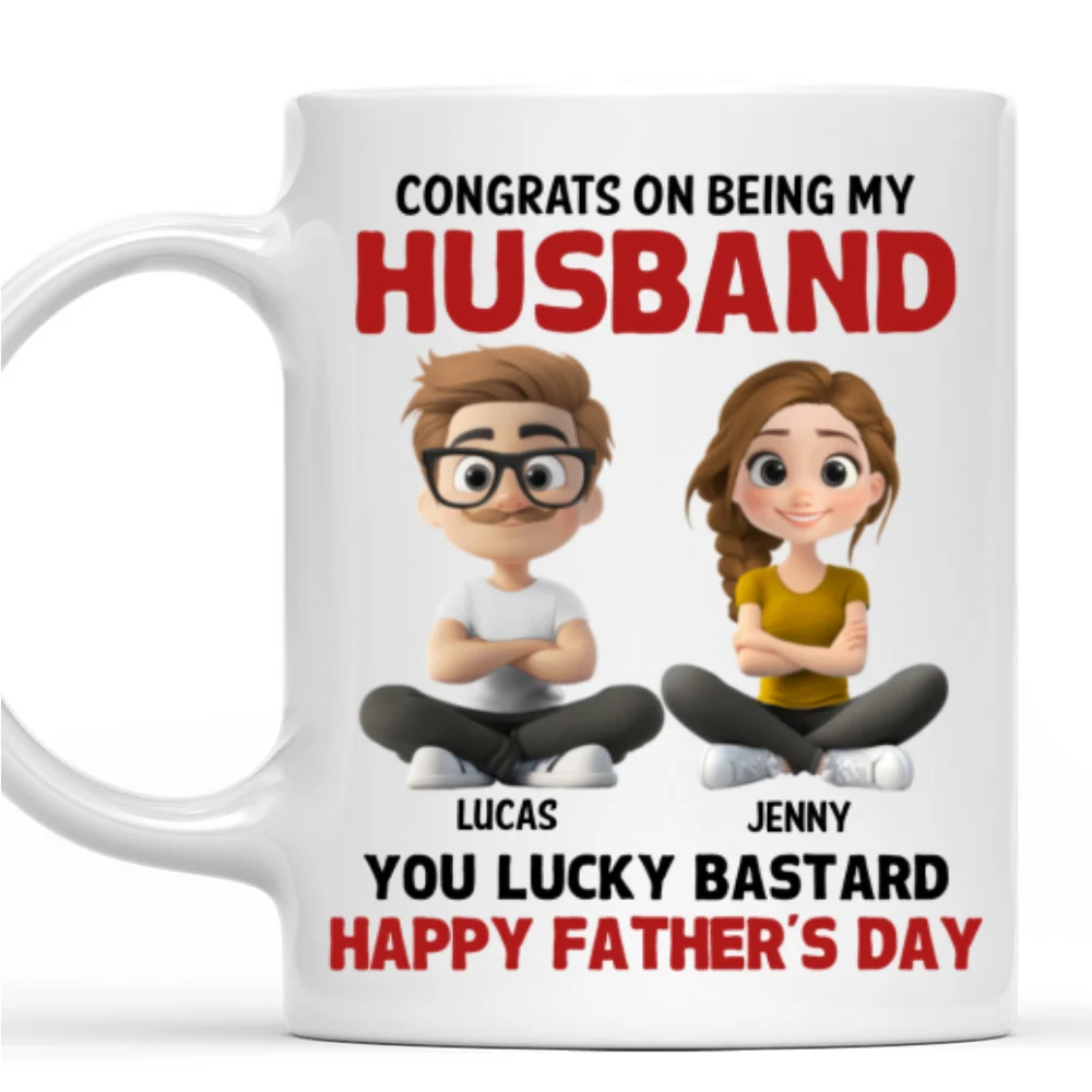 Congrats My Bastard - Personalized Custom Coffee Mug - Image 6