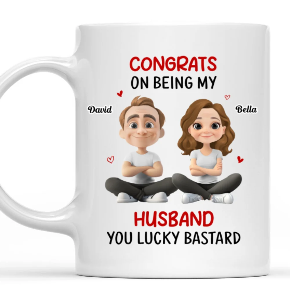 Congrats My Husband - Personalized Custom Coffee Mug - Image 7