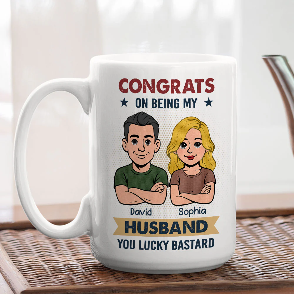 Congrats On Being Mine - Personalized Custom Coffee Mug - Image 4