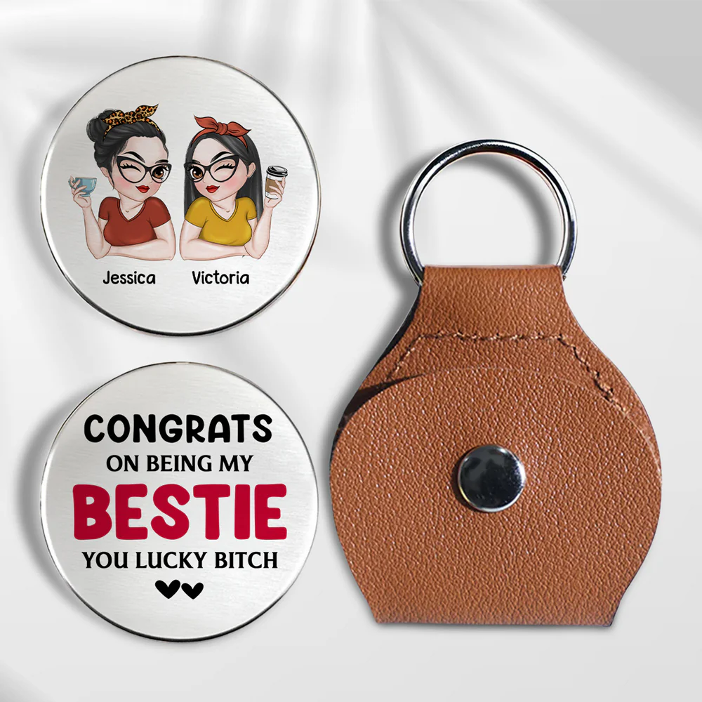 Congrats On Being My Bestie - Personalized Custom Pocket Hug