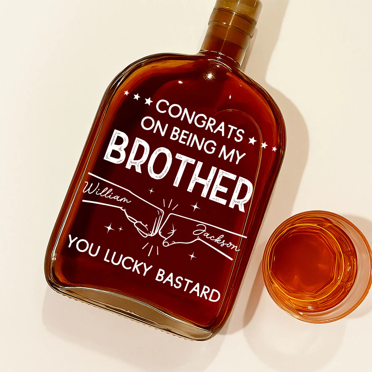 Congrats - Personalized Custom Spirits Decanter - Image 2