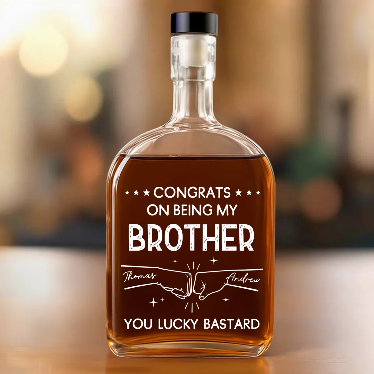 Congrats - Personalized Custom Spirits Decanter - Image 7