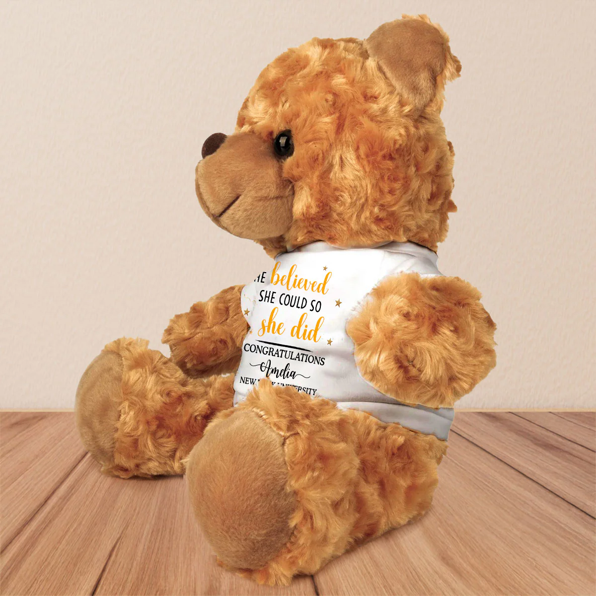 Congratulations On Your Graduation - Personalized Custom Cuddle Bear - Image 2