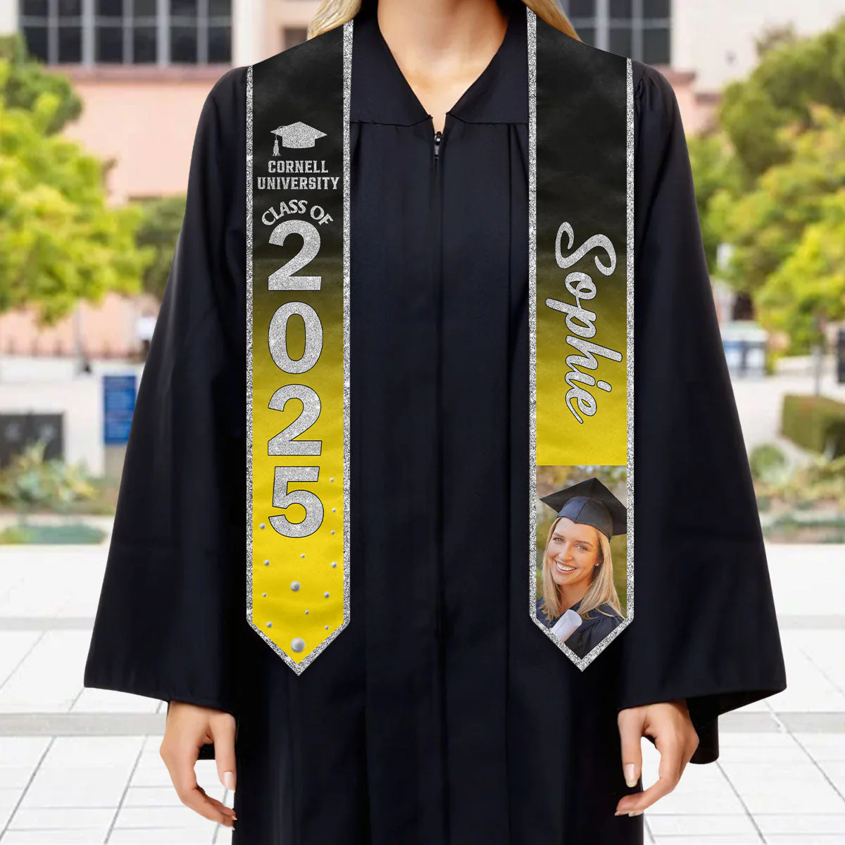 Congratulations On Your Graduation - Personalized Custom Graduation Stole - Image 2