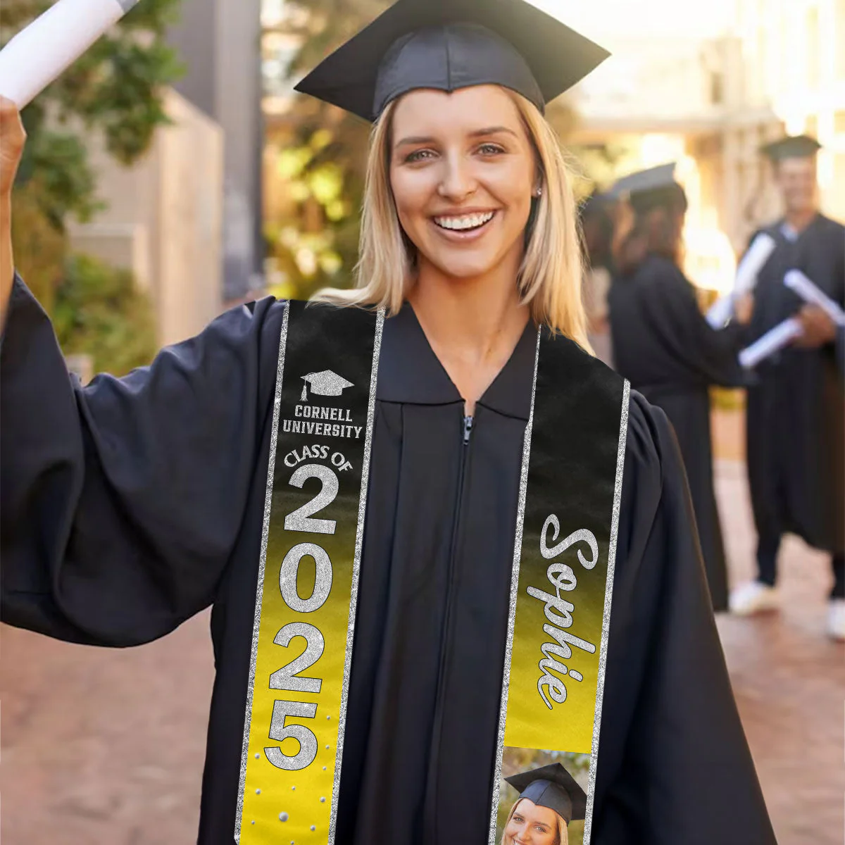 Congratulations On Your Graduation - Personalized Custom Graduation Stole - Image 4