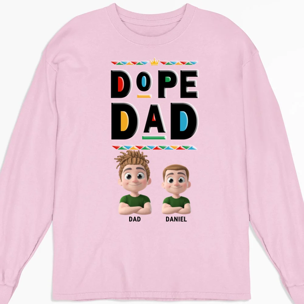 Cool Black Dad - Personalized Custom Shirt - Image 12