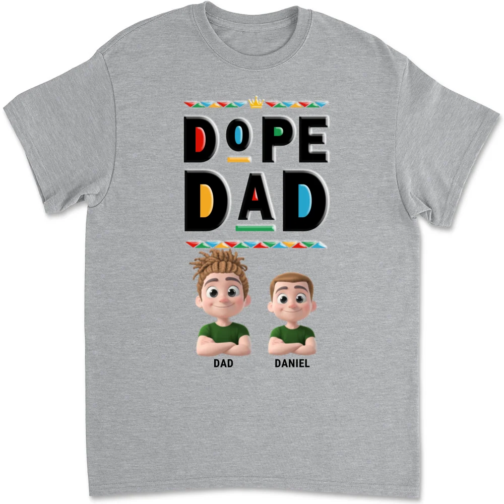 Cool Black Dad - Personalized Custom Shirt - Image 7