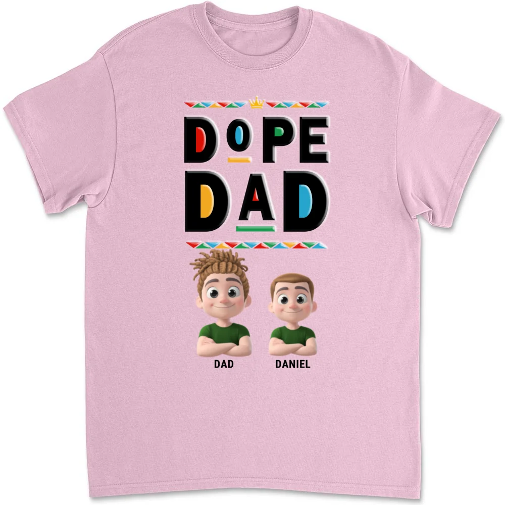 Cool Black Dad - Personalized Custom Shirt - Image 9