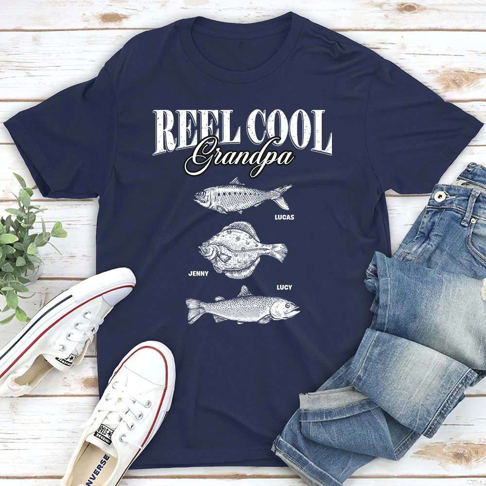 Cool Dad Big Catches - Personalized Custom Shirt - Image 3