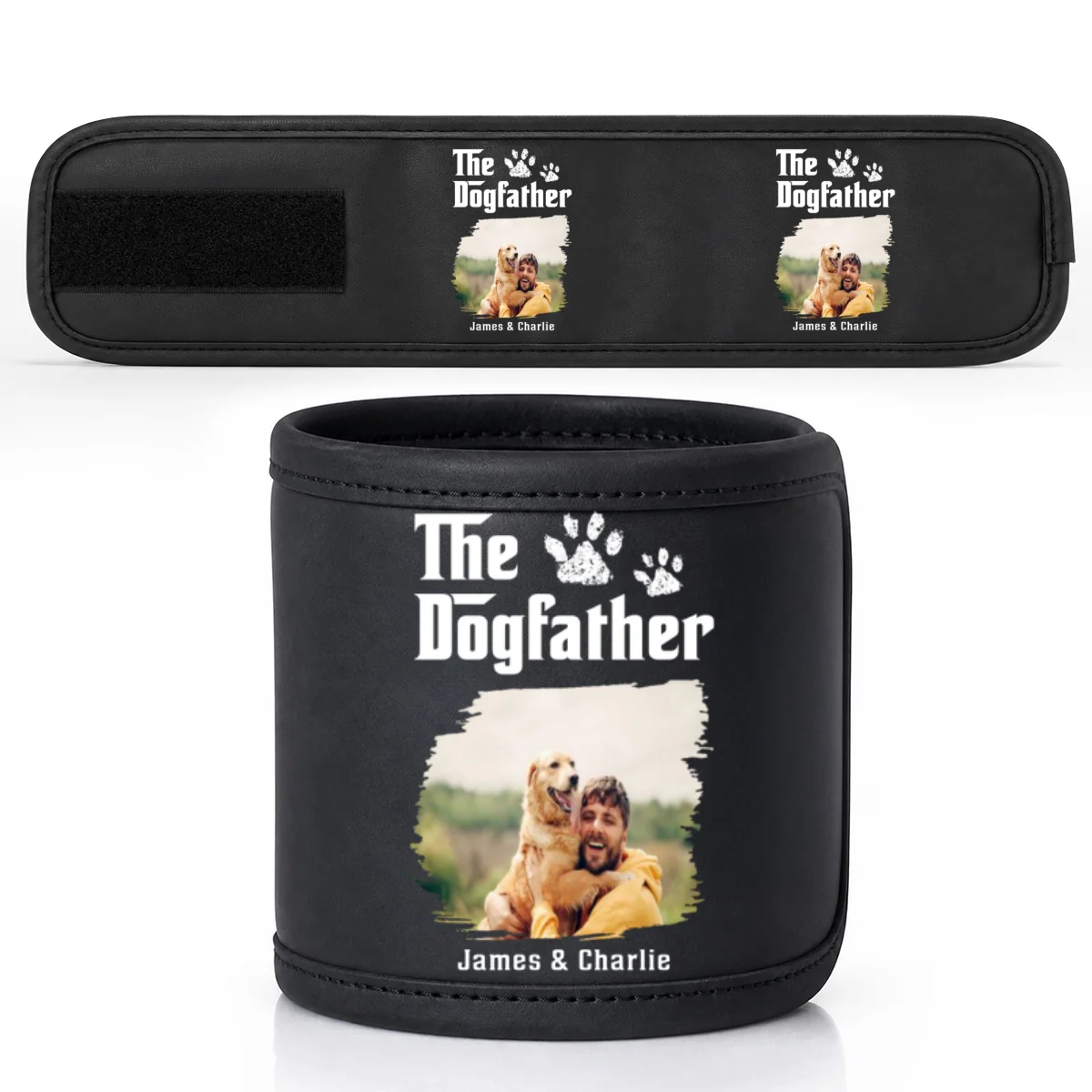 Cool Dog Father Photo - Personalized Custom Magnetic Tool Wristband - Image 5