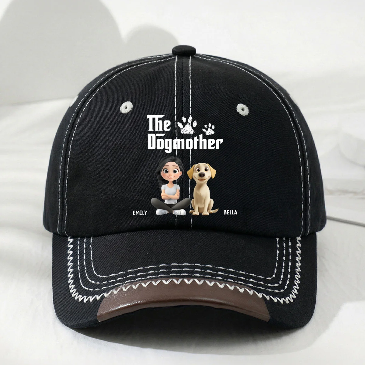 Cool Dog Mother - Personalized Custom Vintage Soft Baseball Cap - Image 8