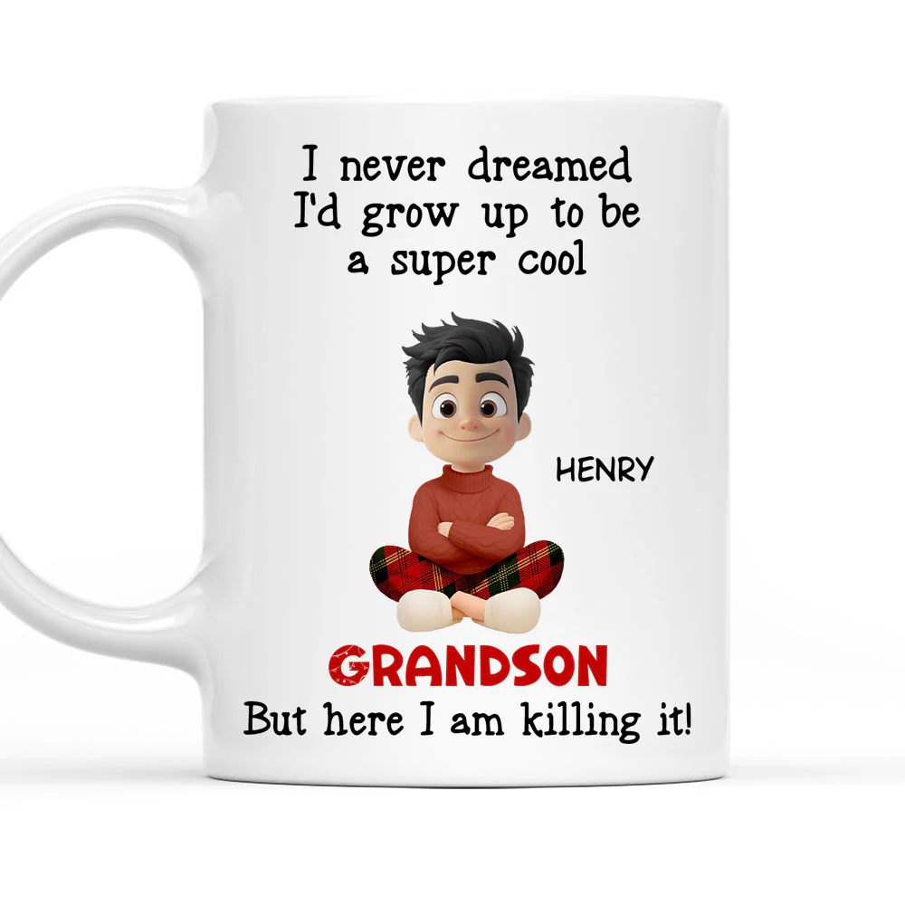 Cool Grandson - Personalized Custom Coffee Mug