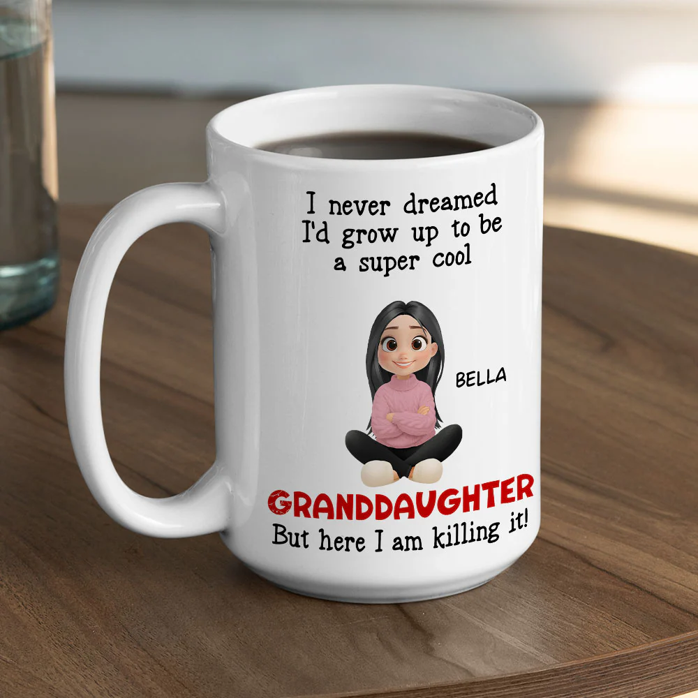 Cool Grandson - Personalized Custom Coffee Mug - Image 5