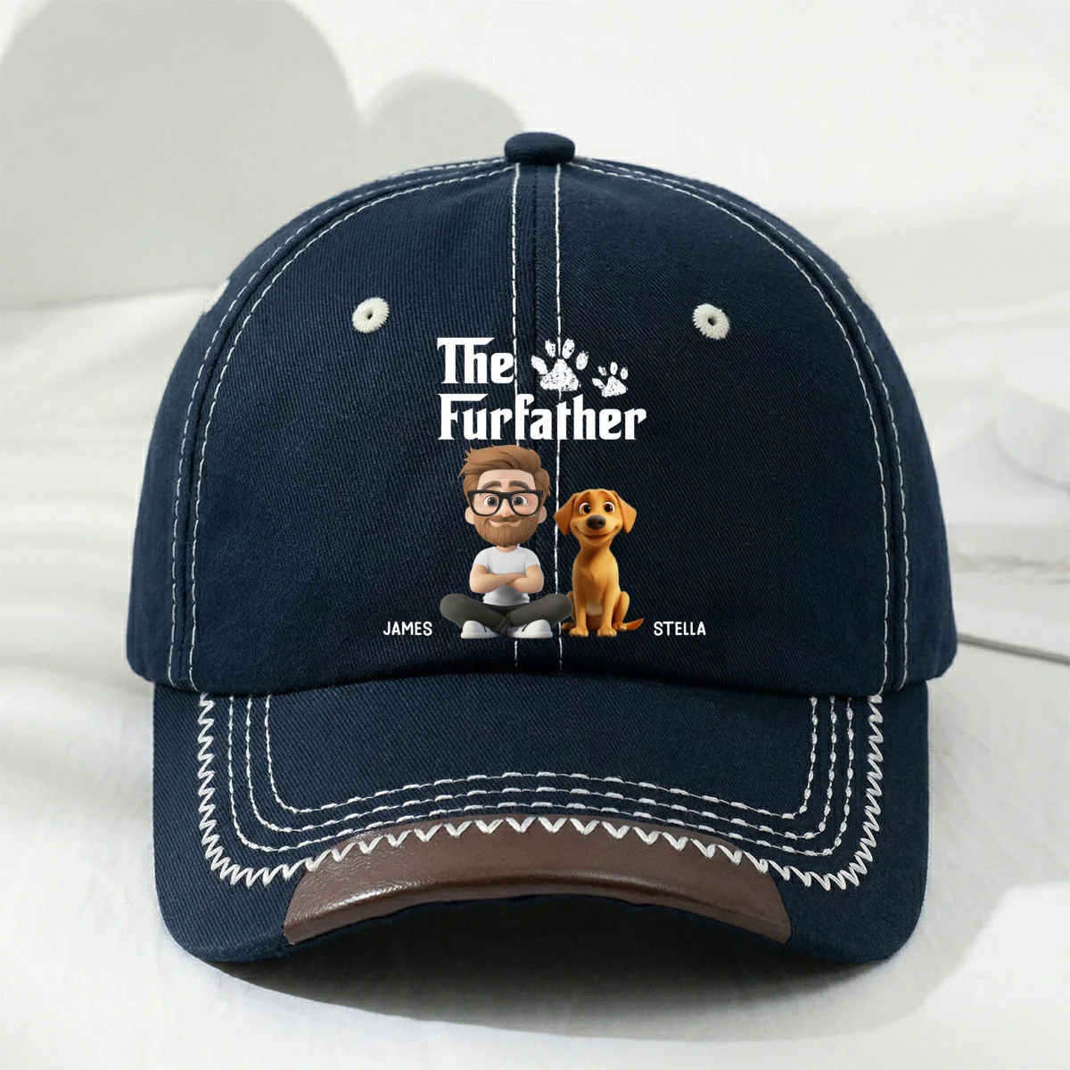 Cool Pet Father - Personalized Custom Vintage Soft Baseball Cap - Image 10