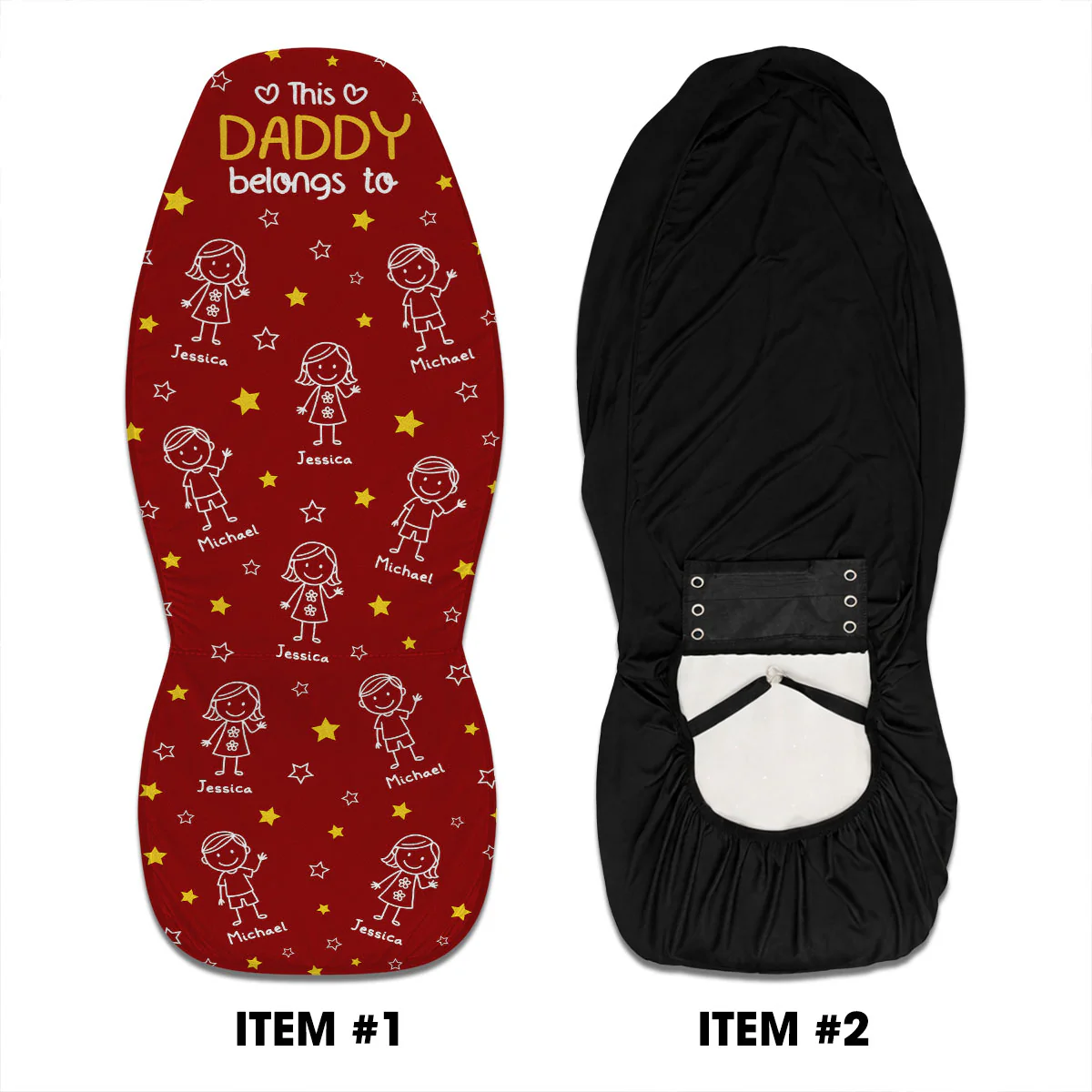 Cooler Than All Other Grandpa - Personalized Custom Car Seat Cover - Image 3