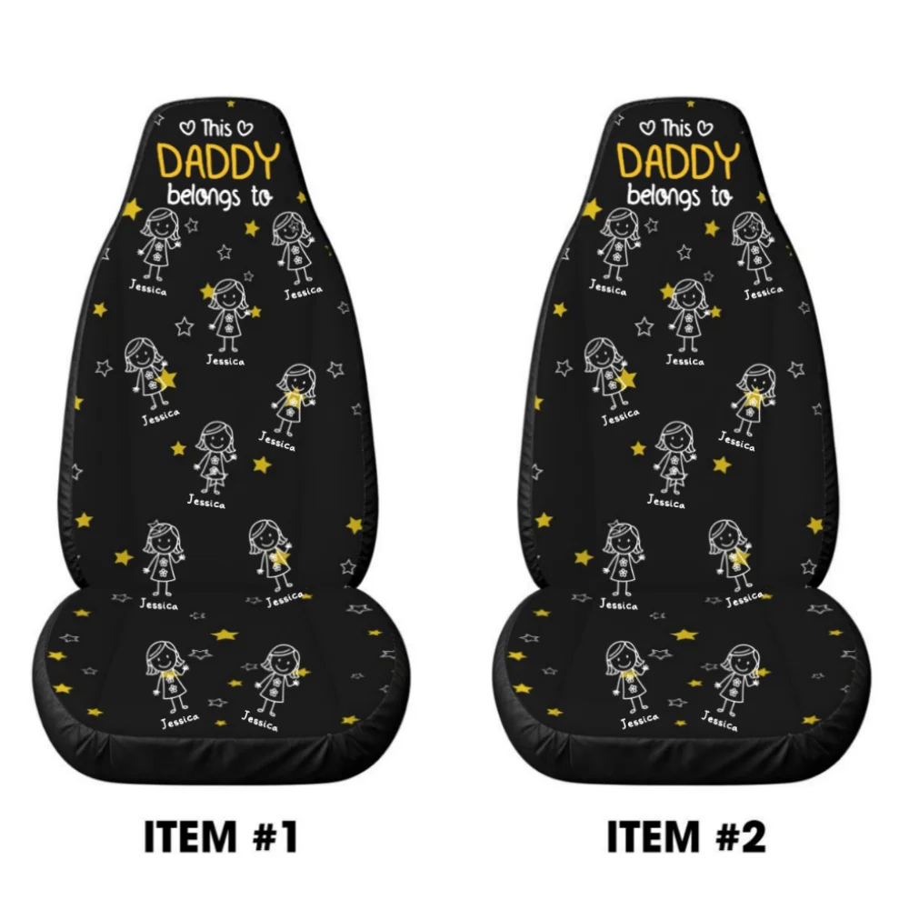 Cooler Than All Other Grandpa - Personalized Custom Car Seat Cover - Image 5